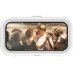 Suporte de celular para chuveiro a prova de água giratório 480° com tela sensível ao toque, acessórios de banheiro com suporte de montagem do telefone para parede e na banheira (Branco) - Imagem 2