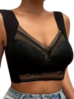 Sutiã feminino de renda sem costura, roupa íntima diária, sutiã push-up sexy sem fio para mulheres