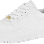 Tênis Feminino Casual Pelica Preto Branco Vizzano 1389.101