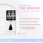 Top Coat Anita - Brilho Intenso Espelhado, Finalizador de Esmalte 10ml - Acelera Secagem e Realça Cor - Imagem 2