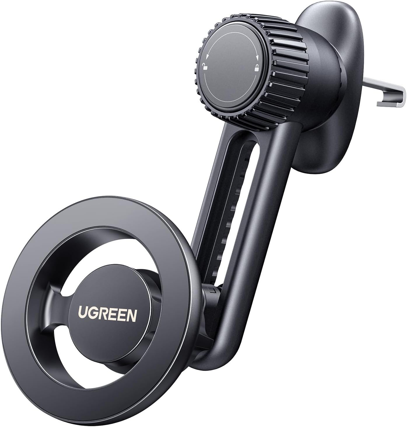 UGREEN-Suporte-Magnetico-para-Celular-MagSafe-para-Carro-Sem-Bloqueio.jpg UGREEN Suporte Magnético para Celular MagSafe para Carro, Sem Bloqueio de Saídas de Ar, Suporte Magnético Aprimorado para Celular, Compatível com iPhone 16/15 Pro Max, 14/13/12 Pro Mini e Capa MagSafe