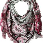 Vera Bradley Lenço feminino jacquard franjas flores Lei tamanho único, Multicolorido., Large