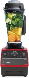 Vitamix Liquidificador 5200, nível profissional, autolimpante recipiente de 1,8 ml, vermelho, DAA