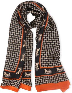 vimate Cachecol 100% grande com sensação de seda - Lenço feminino leve de seda longo protetor solar xale cachecol de pescoço embalado para presente