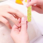 10 peças de limas de unha, tiras de EVA impressas dupla face, lixas de polimento de unha, ferramenta de manicure para casa para unhas de acrílico e naturais - Imagem 2