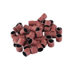 100 peças, broca de unha, portátil, ferramenta de polimento de lixa de unha, conjunto de pedicure para salão de beleza, manicure e pedicure, vinho tinto - Imagem 2