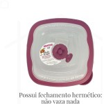 Sanremo - Sanduicheira Plástica de 664ml, Linha Flor - Imagem 5