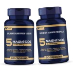 Kit 2x 5 Magnesio Quelato Malato Taurato 60 Cápsulas Muwiz - Imagem 4