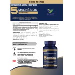 Kit 2x 5 Magnesio Quelato Malato Taurato 60 Cápsulas Muwiz - Imagem 6
