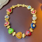 Gargantilha Feminina "Roda da Fortuna" com Pingente Sagrado Coração – Estilo Medieval, Luxo Atemporal e Fé – Material Cobre – Acompanha Bolsa de Veludo - Imagem 7