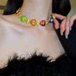 Gargantilha Feminina "Roda da Fortuna" com Pingente Sagrado Coração – Estilo Medieval, Luxo Atemporal e Fé – Material Cobre – Acompanha Bolsa de Veludo - Imagem 8