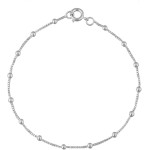 Kit Pulseira Feminina Cordão Baiano + Bolinha Veneziana Banhada A Prata 925 - Imagem 5