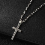 Colares femininos cor prata presente festa estilo coreano diamante strass pingente cor dourada gargantilha clavícula (ouro) - Imagem 3