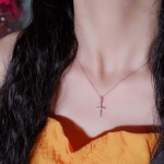 Colares femininos cor prata presente festa estilo coreano diamante strass pingente cor dourada gargantilha clavícula (ouro) - Imagem 4