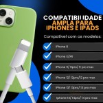Carregador Turbo 40w Para iPhone, Cabo+Fonte Entrada Dupla Carregador Rápido, Compatível c/iPhone X Xr SE 11 12 13 14 Excellence Premium Duo. - Imagem 4