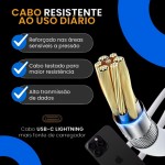 Carregador Turbo 40w Para iPhone, Cabo+Fonte Entrada Dupla Carregador Rápido, Compatível c/iPhone X Xr SE 11 12 13 14 Excellence Premium Duo. - Imagem 5