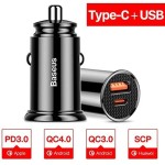 Carregador Veicular Turbo 30w Baseus Quickcharge 4.0 PD iPhone - Imagem 6