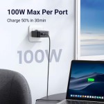 Carregador Parede Usb A/C 100W + Cabo 1.5M Preto, Carregamento Rápido, Ampla Compatibilidade - Imagem 5