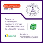 Geonav Cabo USB-C (tipo C) para USB, carregamento rápido, nylon trançado, 1,5MT, UCC06, Cinza/Branco - Imagem 7