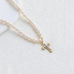 wgoud Colar gargantilha feminina de pérolas naturais de água doce, banhado a ouro 14 K, joias feitas à mão, presente - Imagem 6