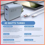 Carregador Turbo Compativel iPhone 15 e Galaxy IOS/Android, 45W Fonte Entrada Tipo-C e USB + Cabo USB-C Fast Charge - Premium® 1 ano Garantia - Imagem 6