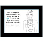 Gargantilha cordão de couro tres voltas bijuterias femininas - Imagem 6