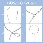Colar de corrente deslizante para mulheres, gargantilha de coração ajustável com corrente de aço inoxidável, presente de joias ousadas estilo punk, disponível em 63 a 86 cm - Imagem 6