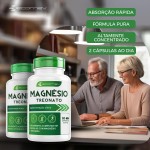 Magnesio Treonato Puro Concentrado Formula Importada 500Mg 60Cáps - Ecomev - Imagem 3