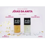 Top Coat Folhas De Ouro, 10ml, Anita - Imagem 3