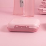 Sanduicheira Pote de Sanduíches Lancheiras e Marmitas com Fechamento Hermético Vai ao Microondas Freezer e Lava-louças (Rosa) - Imagem 6