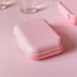 Sanduicheira Pote de Sanduíches Lancheiras e Marmitas com Fechamento Hermético Vai ao Microondas Freezer e Lava-louças (Rosa) - Imagem 7