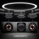 Gshield Carregador por Indução 3 em 1 Wireless sem Fio Future, Universal Compatível com Smartphone, Smartwatch e Fone de Ouvido, Preto - Imagem 4