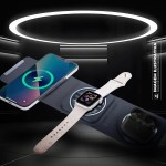 Gshield Carregador por Indução 3 em 1 Wireless sem Fio Future, Universal Compatível com Smartphone, Smartwatch e Fone de Ouvido, Preto - Imagem 5