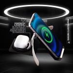 Gshield Carregador por Indução 3 em 1 Wireless sem Fio Future, Universal Compatível com Smartphone, Smartwatch e Fone de Ouvido, Preto - Imagem 6