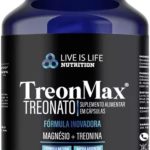 Magnesio Treonato 500 Mg 60 Capsulas Puro Original Sem Glutem sem Lactose Formula Natural Magneio+ Ltreonina