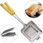 Kit 2 Sanduicheira Torradeira Pão Forma Francês Aluminio(Baurutex) - Imagem 4