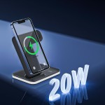 Carregador Triplo Indução FCA QW26 – Carregador sem Fio Rápido para Celulares – Base 3 em 1 com LED Touch e Antiderrapante - Imagem 5