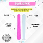 Kit Lixa 100 Unidade 8 cm Rosa Grão 100/180 - Imagem 3