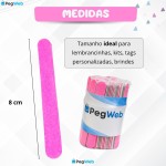 Kit Lixa 100 Unidade 8 cm Rosa Grão 100/180 - Imagem 5