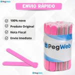 Kit Lixa 100 Unidade 8 cm Rosa Grão 100/180 - Imagem 7