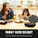 Mini churrasqueira dupla, sanduicheira de café da manhã, hambúrguer, prensa de hambúrguer, churrasqueira Panini, churrasqueira elétrica pequena, ideal para fazer café da manhã, almoço e - Imagem 6