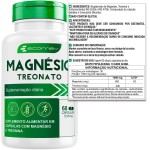 3 Potes Magnesio Treonato 500Mg Máxima Concentração 180Cáps - (3 Meses de Uso) Ecomev - Imagem 4