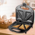 Sanduicheira elétrica, grelha, prensa, revestimento antiaderente, 800W, aquecimento rápido, durabilidade, prato antiaderente compacto, ferramenta de - Imagem 5