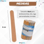 100 Lixas de Unha Mini Descartáveis Manicure Pedicure 8 cm Salão Profissional Beleza Kit de 100 Unidades Grão 100/180 - Imagem 5