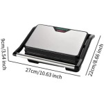 Sanduicheira Grill Elétrico Multifuncional, 750W, Antiaderente, Termostato, 110V/220V, 27x22x9cm - Imagem 7