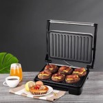 Sanduicheira Grill Elétrico Multifuncional, 750W, Antiaderente, Termostato, 110V/220V, 27x22x9cm - Imagem 9