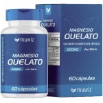 Magnesio Quelato 500mg 60 Capsulas Muwiz - 3 Caixas - Imagem 3