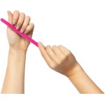 Conjunto de Lixas Dupla Face para Unhas, Contém 6 Unidades, Cores Laranja, Rosa e Roxo, Lanossi. - Imagem 4