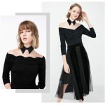 Joyci Gargantilha Feminina Feminina Falsa de Lapela Gargantilha Peter Pan, 03, One Size - Imagem 5
