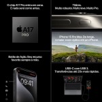 Apple iPhone 15 Pro (128 GB) — Titânio preto - Imagem 5
